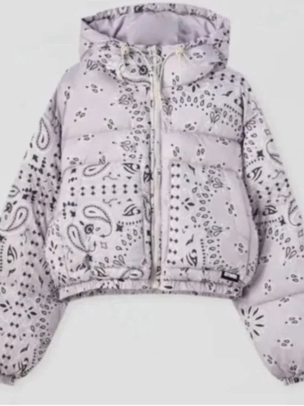 Pull & bear purple bandana puffer